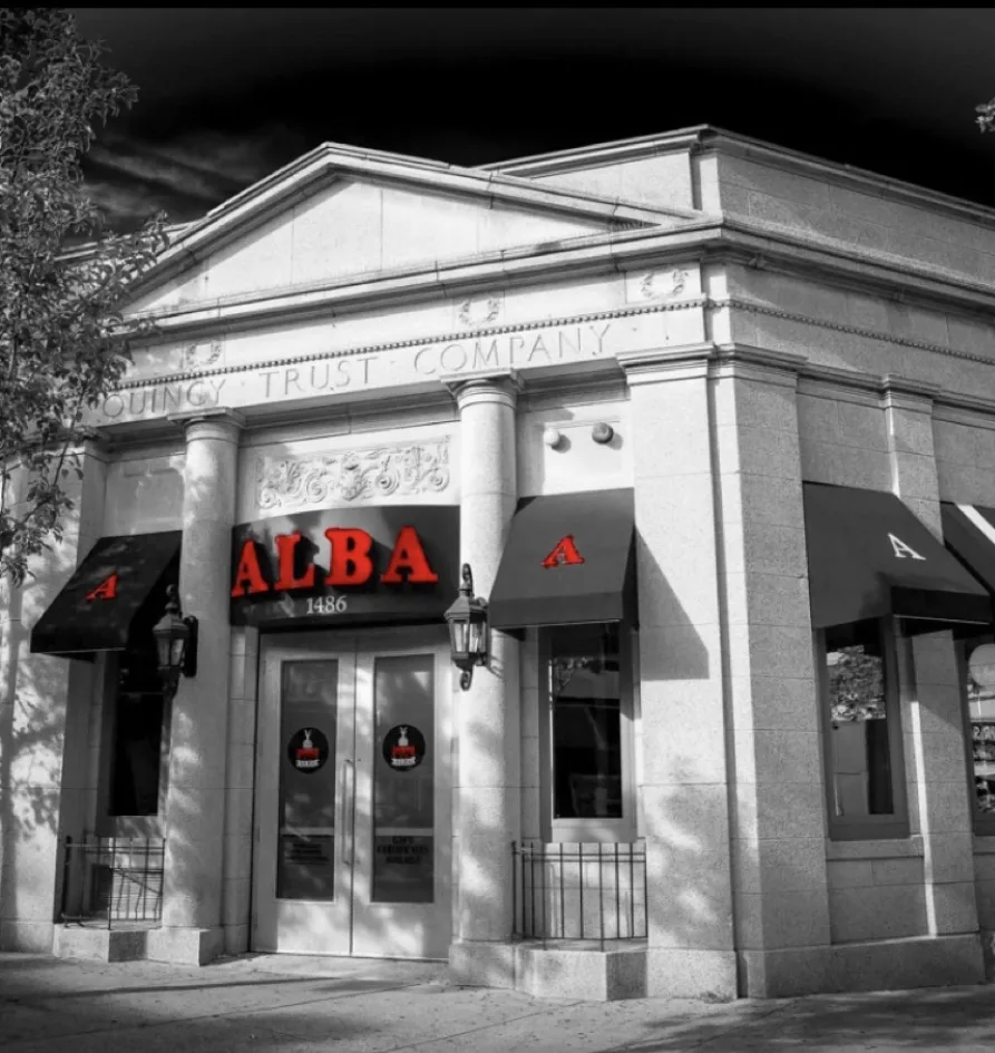 ALBA Restaurant exterior at 1486 Hancock Street, Quincy